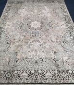 A silk carpet 295 x 205cm