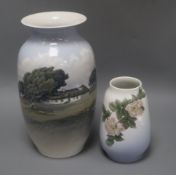 Two Royal Copenhagen vases