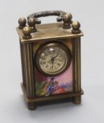 A miniature enamel timepiece