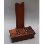 A mahogany dish stand height 38cm