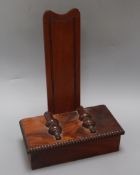 A mahogany dish stand height 38cm