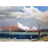 Hugh Douglas Robertson (Canadian, 1900-1996)oil on boardView of Canada Steelsigned and dated