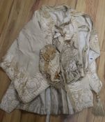 A Victorian child's cape and two bonnets