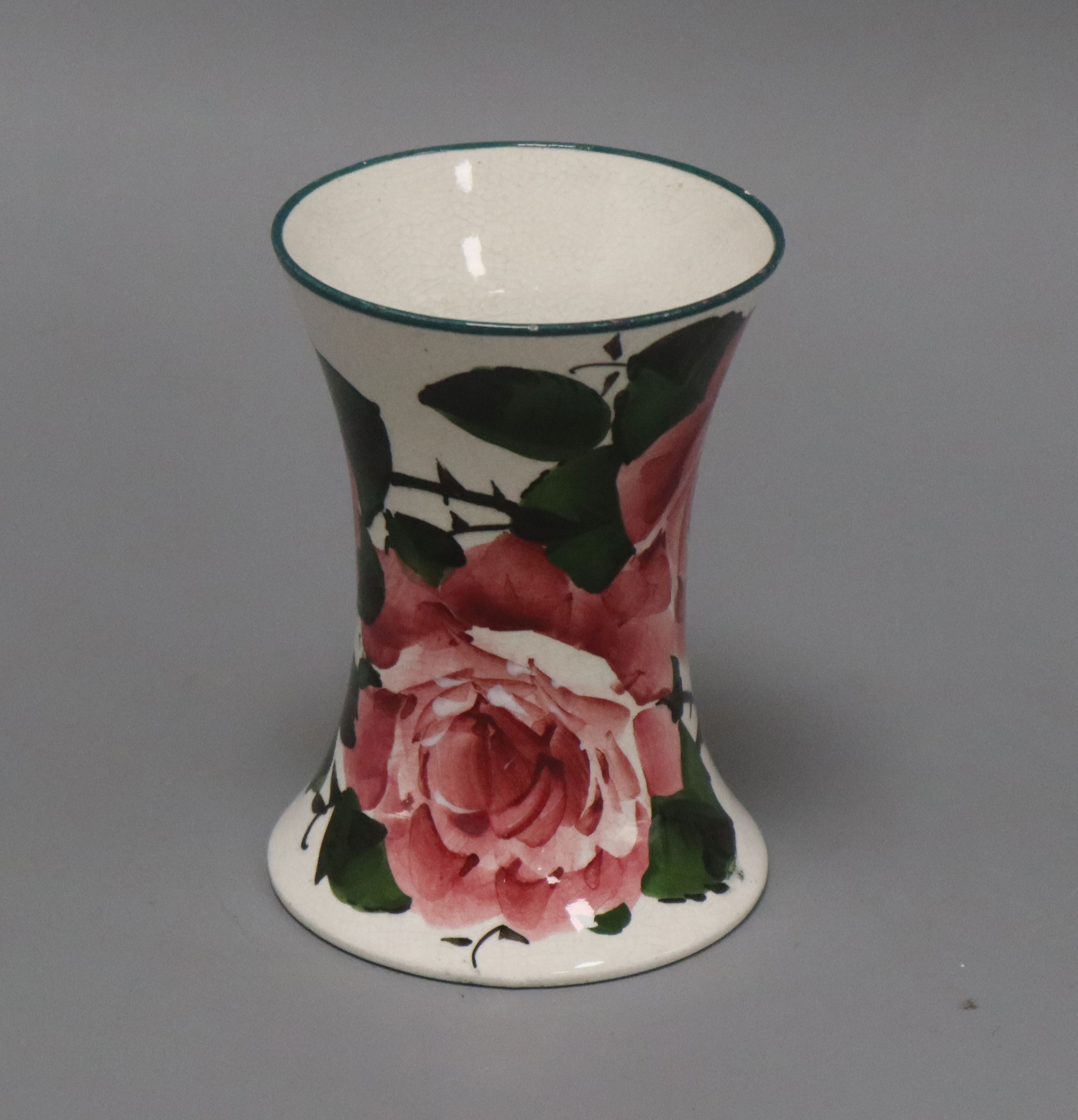 A Wemyss roses pattern vase 11.5in. - Image 2 of 2