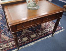 A pair of Victorian mahogany writing tables W.106cm