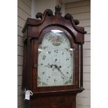 A George III oak 8-day longcase clock H.227cm