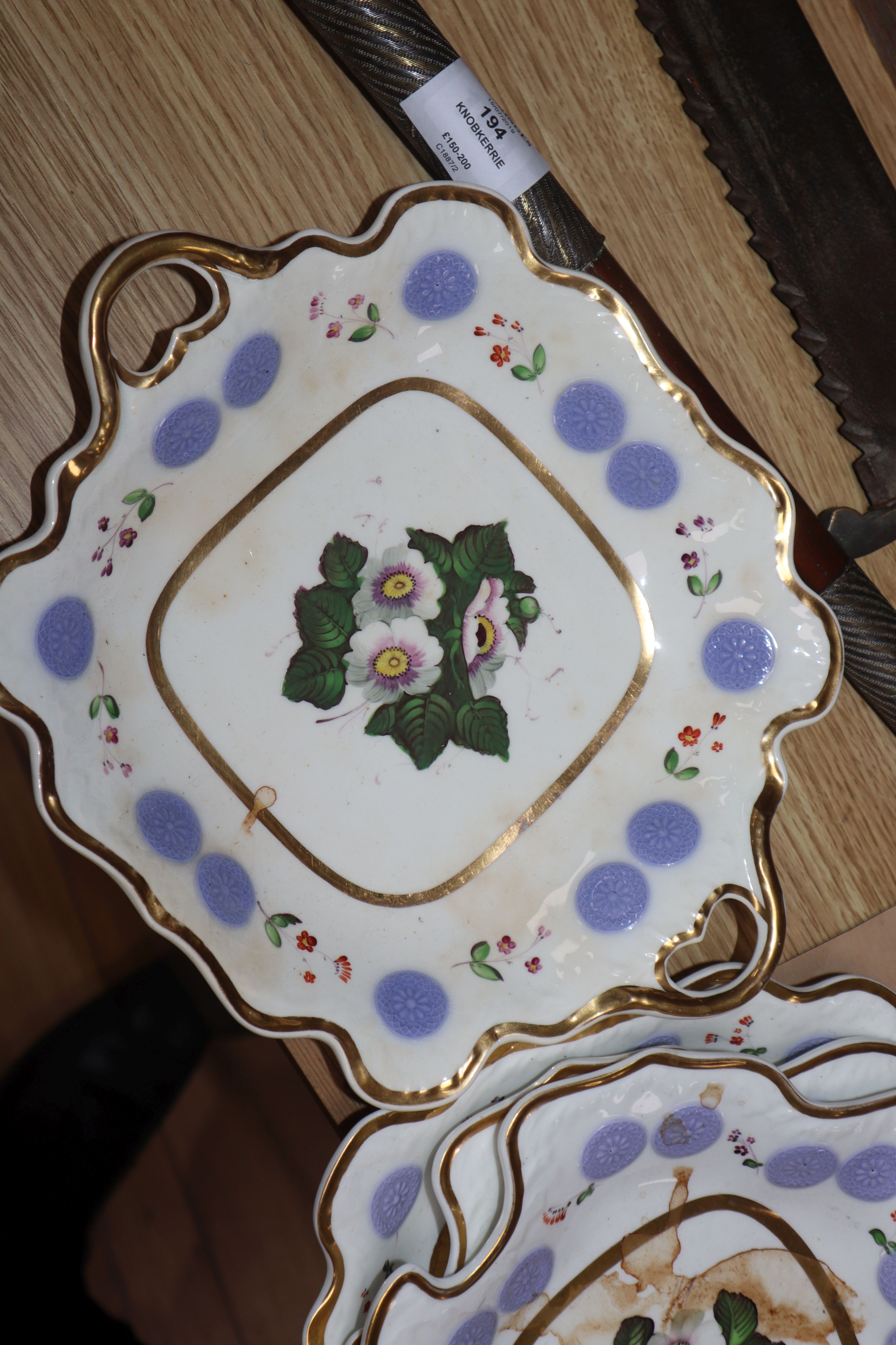 A 19th century Coalport style sixteen piece dessert service - Image 7 of 8