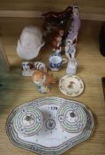 A collection of Beswick, French dressing set and mixed ceramics