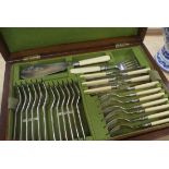 A canteen of silver plated cutlery