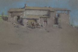 Nancy Jane Burton (1891-1972), pastel, 'In The Hills', signed, 25 x 36cm