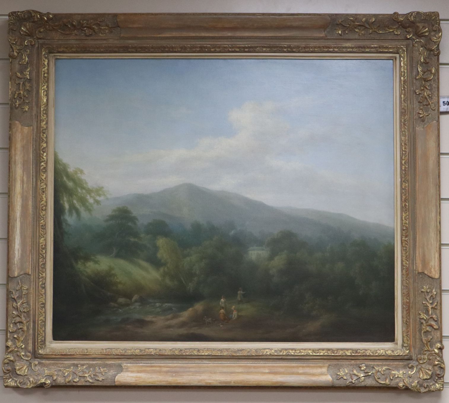 19th century English Schooloil on canvasChildren at play in an extensive landscape24.25 x 29.25in.5% - Image 4 of 4