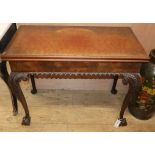 A George III mahogany card table