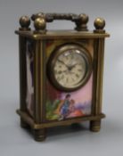 A miniature enamel timepiece