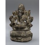 An Indian hardstone Ganesh height 15cm