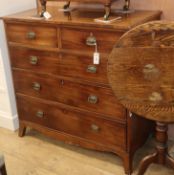 A George IV mahogany chest W.105cm