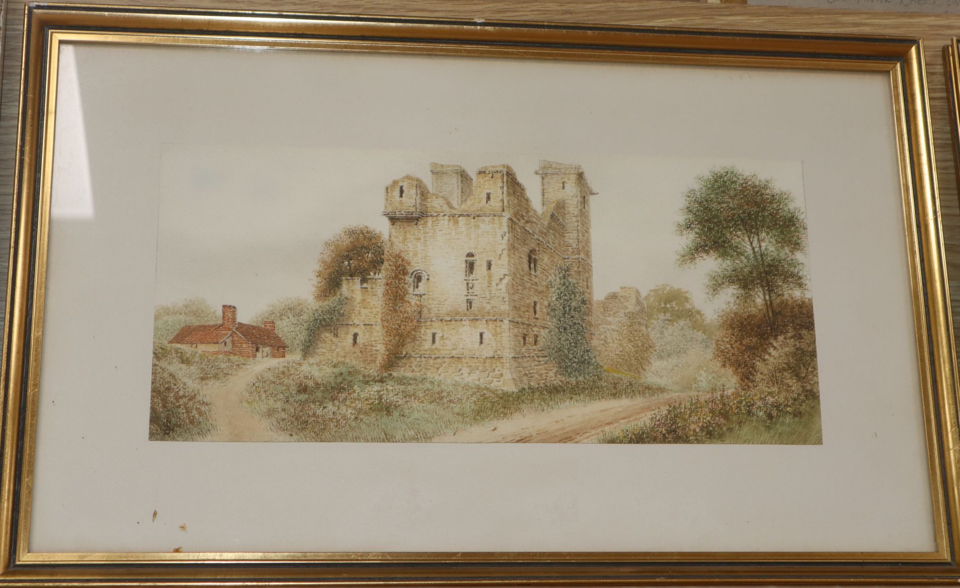 James Lawson Stewart (1829-1911) pair of watercolours, The Farm and Coupland Castle, Newcastle and - Image 2 of 2