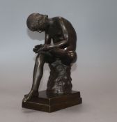 A bronze of Spinario height 19cm (a.f.)