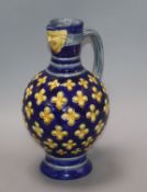 A Minton majolica jug height 27cm