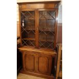 A reproduction mahogany bookcase W.94cm