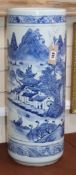 A Chinese blue and white stick stand height 61cm