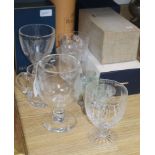 A collection of Royal and other commemorative glassware, including Royal, 'Mayflower' and '