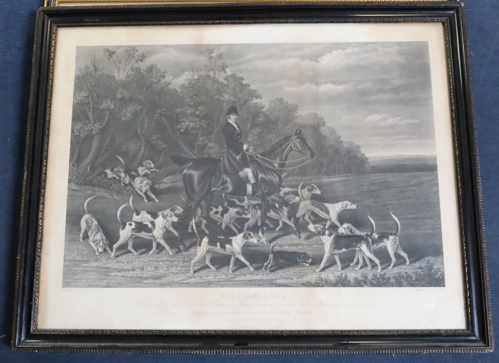 Hunt after Loder, coloured aquatint, William Long, Huntsman to His Grace The Duke of Beaufort, and a - Image 4 of 5