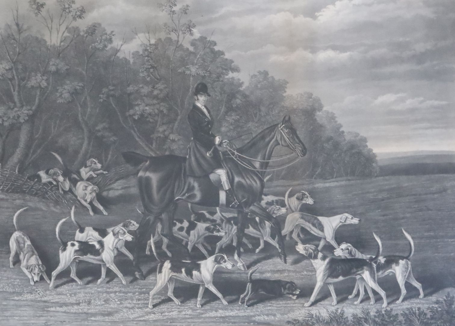 Hunt after Loder, coloured aquatint, William Long, Huntsman to His Grace The Duke of Beaufort, and a - Image 3 of 5