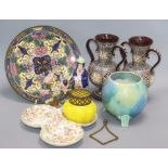 A group of mixed European ceramics