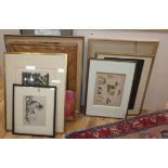 A group of assorted artworks, mainly South African 1960's -1980's.