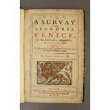 Howell, James - S.P.Q.V.: A Survey of the Signorie of Venice, folio, 18th century half calf, title