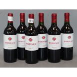 Six Bordeaux red wines