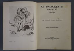 Orpen, William Sir - An Onlooker in France, qto, cloth, London 1924 and 33 others, mostly relating