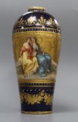 A Vienna style porcelain vase