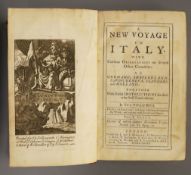 Mission, Francois Maximilien - A New Voyage to Italy, 5th edition, 2 vols in 4, calf, front board of