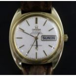 A gentleman's steel and gold plated Omega Constellation Chronometre automatic wrist watch, with