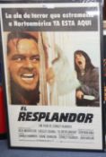 An original one sheet film poster "El Resplantsor" - "The Shining"