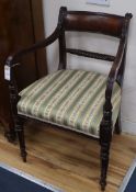 A George III elbow chair