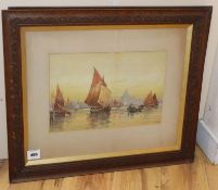 Walter Hayes, pair of watercolours, Views of Venice, signed, 25 x 38cm