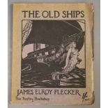 Flecker, James Elroy - The Old Ships, qto, paper wraps, The Poetry Bookshop, London 1915, Hodgson,