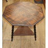 An Arts and Crafts octagonal table W.62cm