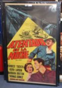 An original one sheet film poster "Atendado En La Noche" - "Night Freight"