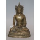 A bronze figure of a Bodhisattva height 20cm