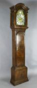 Obadiah Smith of London. An early 18th century walnut eight day longcase clock, the 12 inch arched