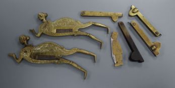 Seven brass / horn cutters