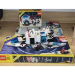 Three 1980's Lego sets, Sonar Transmitting Cruiser, 6783, Inter-Galactic Command Base, 6971 and