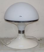 A 1960's mushroom table lamp 50cm high