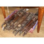 Four sets of Victorian table legs (16)