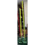 Three Murano tall glass sculptures tallest 122cm