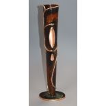 Sam Fanaroff. A tall copper vase, numbered 2015 height 38cm