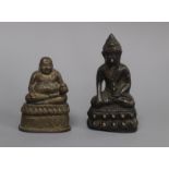 Two Sino-Tibetan bronze figures of Buddha, 18th/19th century